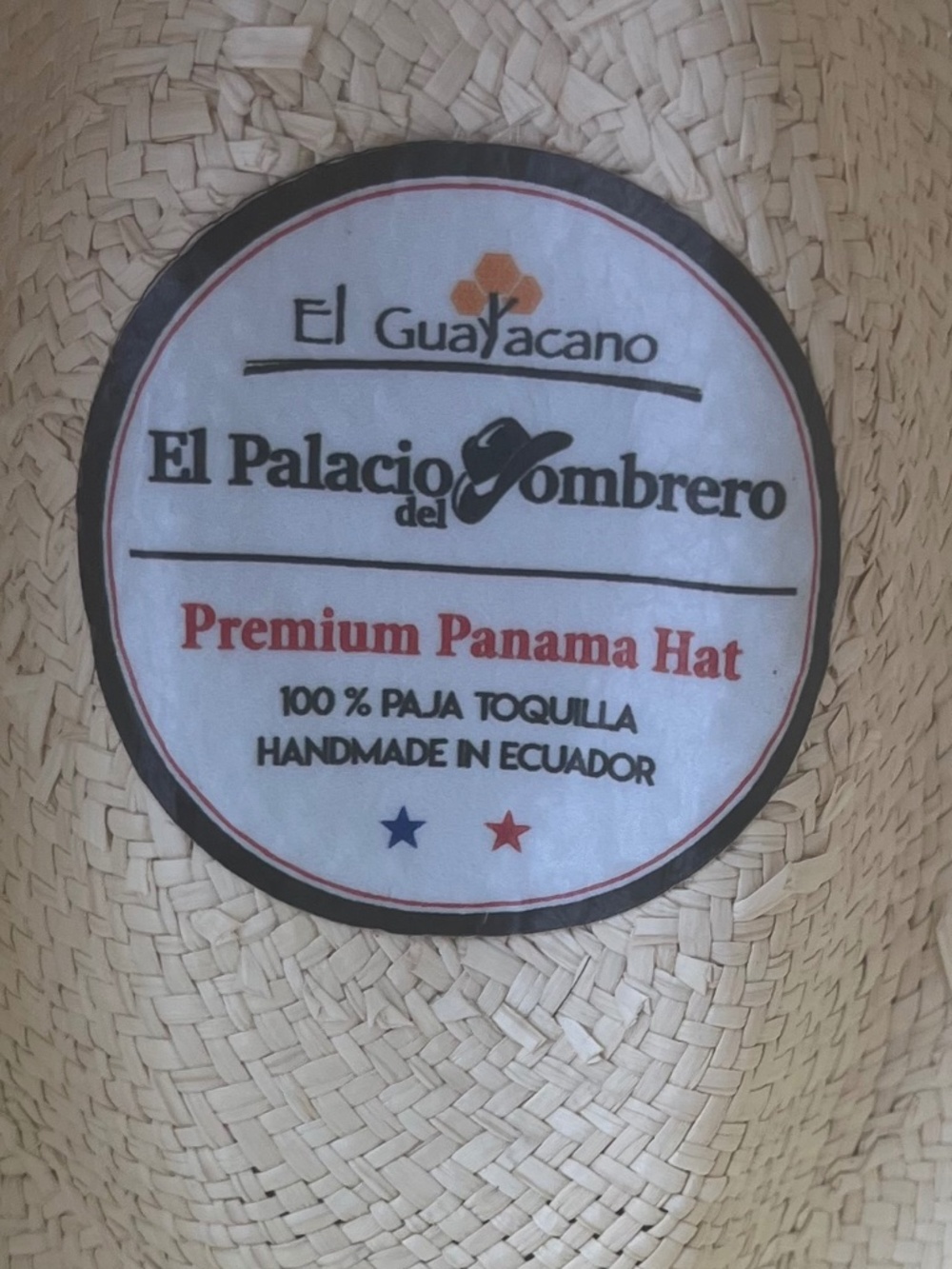Panama Hat (Unisex) Handmade Montecristi Brand New NWT El Palacio Sz 59 Lg - Picture 5 of 9